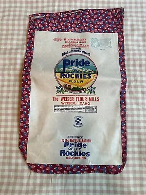 Pride Of The Rockies Feedsack Vintage Fabric. Feedsack Fabric. Vintage Decor • $10.50