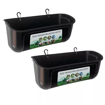 Chicken Goat Hanging Fence Feeder Water Trough For Deer Duck Dog And2342 • $37.39