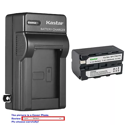 Kastar Battery AC Wall Charger For Sony NP-F750 Sony MVC-FD73 MVC-FD75 MVC-FD81 • $58.49