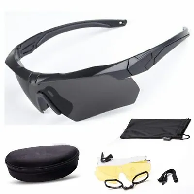 NEW Bulletproof Glasses Outdoor Sport Eyewear Tactical Goggles Shooting • $25.36
