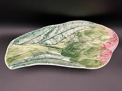 Majolica Artichoke Shaped Serving Bowl Made In Italy 11.75 In Hand Painted • $24.99