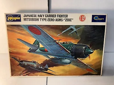 Hasegawa Japanese Navy Carrier Fighter Mitsubishi Zero A6M5 Zeke 1:32 Kit NEW • $55