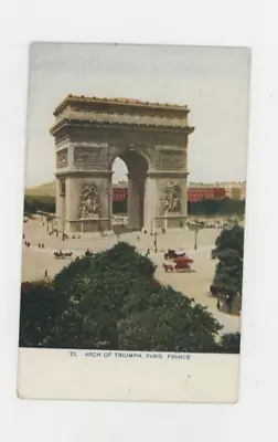 Vintage Postcard   INTERNATIONAL  THE  ARCH OF TRIUMPH PARIS FRANCE  UNPOSTED • $3