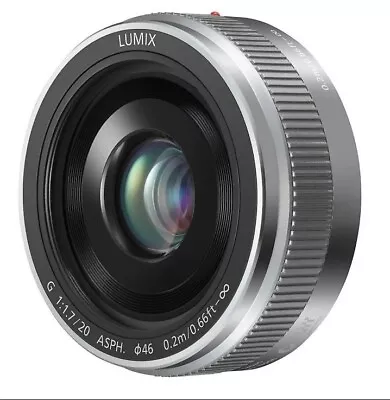 Panasonic Lumix G 20mm F 1.7 Asph. II PANCAKE - Silver • £137