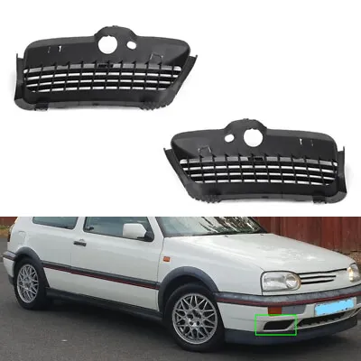 Front Bumper Lower Grille 1 Pair For VW VolksWagen Golf MK3 1993-1998 • $25