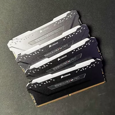 CORSAIR VENGEANCE RGB PRO 32GB (4x8GB) DDR4 DRAM 3600MHz C18 Memory Kit Black • £69.99