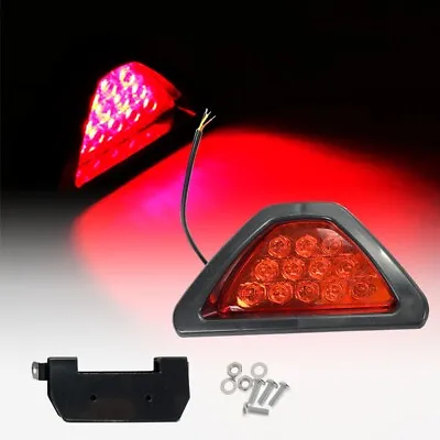 F1 12 LED Red Rear Tail 3rd Brake Stop Light Safety Fog Lamp Bumper IN NIS • $29