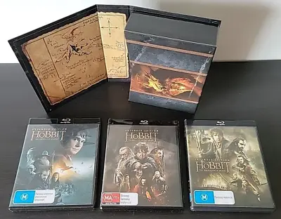 The Hobbit Extended Edition Trilogy Box Set 15 Disc Blu-ray Pal New • $95