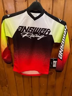 Answer Racing A22 Syncron Prism Youth XS Jersey/Red Hyper Acid • $23