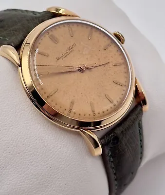 IWC 18K Gold CAL. 89 Fancy Teardrop Lugs Patrimony Dial 1960's • $1600