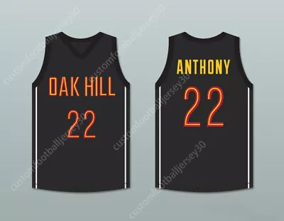 CUSTOM CARMELO ANTHONY 22 OAK HILL ACADEMY BLACK BASKETBALL JERSEY Stitched • $28.49