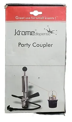 Krome Dispense Keg Party Coupler With 8  Long Metal Hand Pump C386 US Beers  • £48.20