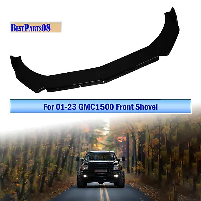 Pickup Front Bumper Lip For 2001-2023 GMC Sierra 1500 2500 3500 HD Glossy Black • $56.70