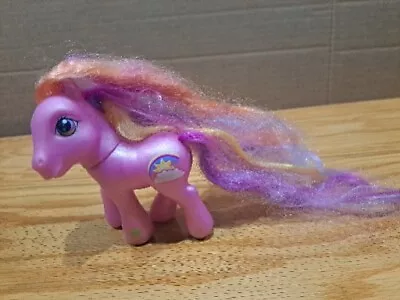 My Little Pony 2002 Rainbow Flash Pink Pony With Extra Long Tail & Mane • $9.90