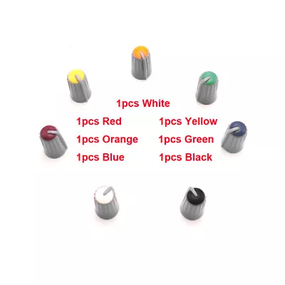 7PCS Replacement Colorful Rotary Control Knob Cap For MACKIE CFX16 6mm D Shaft • $6.99