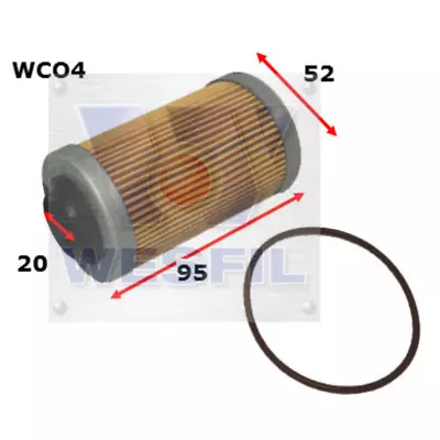 WCO4 - WESFIL OIL FILTER R2605P Fits HOLDEN • $7.01