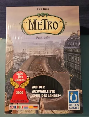 Metro Board Game Dirk Henn Paris 1898 - Queen Games - New In Box • $34.99