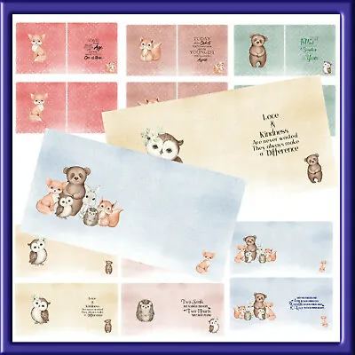 6  X 6  Cute Animal Inserts (24 X 12 Blank 12 With Verse) My  Designs Jan 2021 • £7