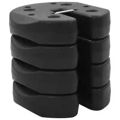 Gazebo Weights Set Of 4 Heavy Duty Marquee Tent Leg Anchor Plates Concrete Black • £32.99