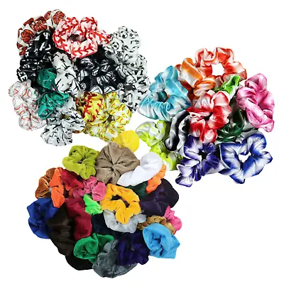 Cute Handmade U Pick Scrunchies Gymnastics Pack Velvet Satin Hair Scrunchie Lot • $1.25