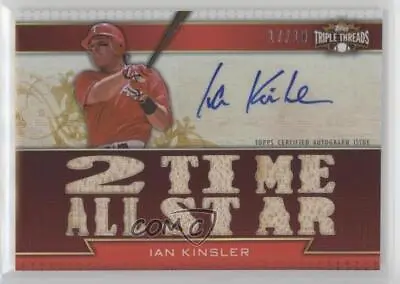 2011 Topps Triple Threads Auto Relic /18 Ian Kinsler #TTAR-184 Auto • $28.99