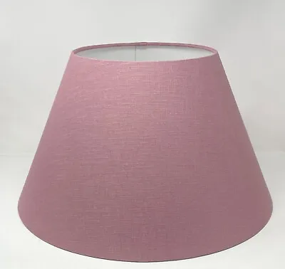 Lampshade Mauve Textured 100% Linen Tapered Coolie Light Shade • £37.50