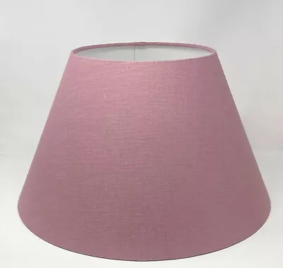 Lampshade Mauve Textured 100% Linen Tapered Coolie Light Shade • £37.50