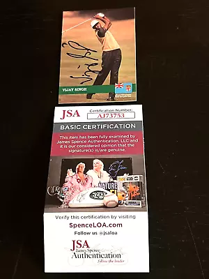 1982 Pro Set #e6 Vijay Singh Auto Autographed Rookie Rc Jsa Psa Authenticated. • $79.95