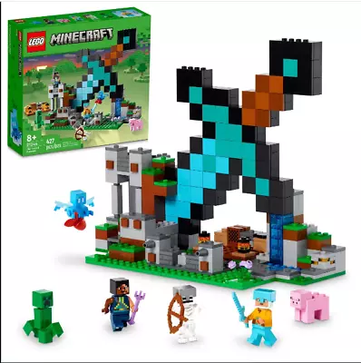 LEGO Minecraft The Sword Outpost Toy With Mobs 21244 • $31.47