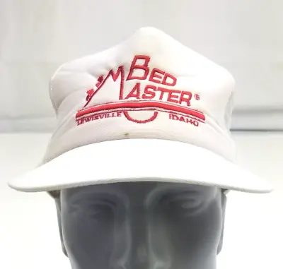 Vintage Foam Mesh Trucker USA SnapBack Hat Cap BED MASTER LEWISVILLE IDAHO • $17.11