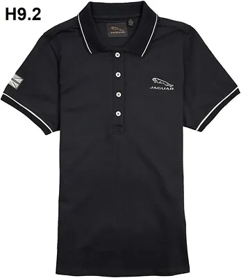 New Genuine OEM Jaguar Leaper Logo Navy Blue & White Polo Shirt Size 12 • £40.99