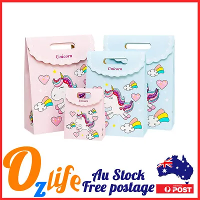 $5.80 • Buy 5pcs Unicorn Design Paper Lolly Candy Favour Gift Bags Wedding Party Birthday AU