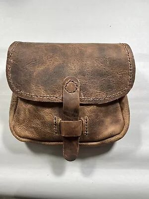 Muzzleloader Possibles Bag Belt Pouch Leather. Made From Bison Leather • $45