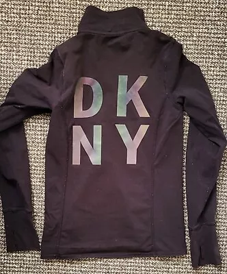 Dkny Women Jumper Full Zip Print On The Back Size S • £6