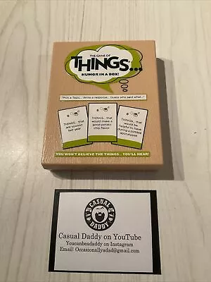 $4.69 • Buy Game Of Things Travel Deck - Expansion Deck 1 Humor In A Box Complete