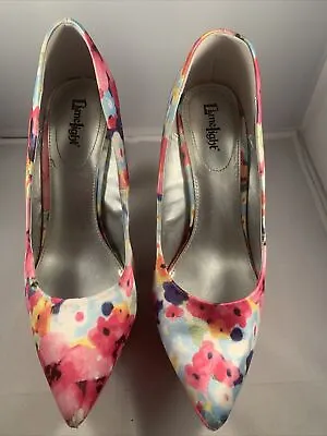 Limelight Heartbreaker High Heels Pumps Satin Pink Flowers Size 9 • $15