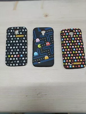 Samsung Galaxy S4 Set Of 3 Pac Man Design Phone Cases  Free Post • £6.50