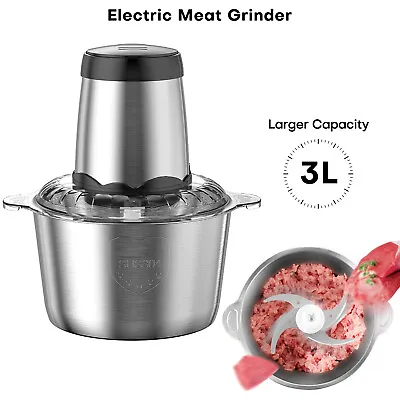 3L Electric Meat Grinder Shred Machine Food Vegtable Fast Chopper Sausage Maker  • $29.98