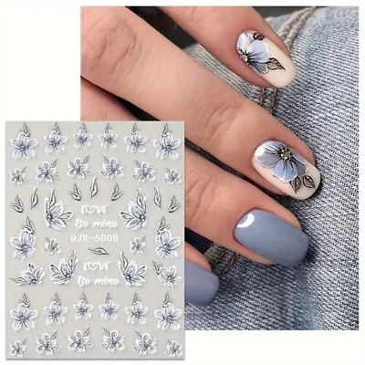 5D Nail Art Stickers Decal Spring Flowers Floral Daisy Daisies Decoration Q5D08 • £2.95