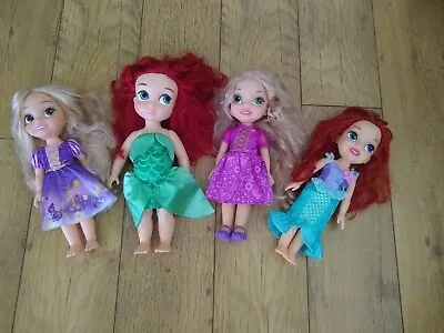 4 X My First Disney Princess Toddler Doll Bundle Belle Ariel Rapunzel Approx 13  • £24.99