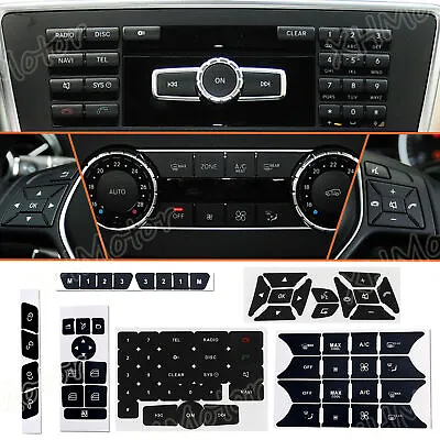 Button Repair Kit Window Switch Sticker For Mercedes Benz A B E350 ML350 2010-14 • $10.88