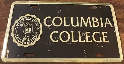 Columbia College Booster License Plate South Carolina Founded In 1854 • $49.99