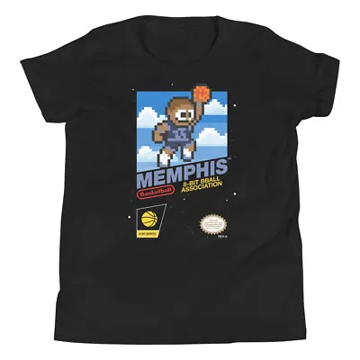Memphis Grizzlies Jersey Retro 8-bit Nintendo Youth Kids Child T-Shirt • $24.99