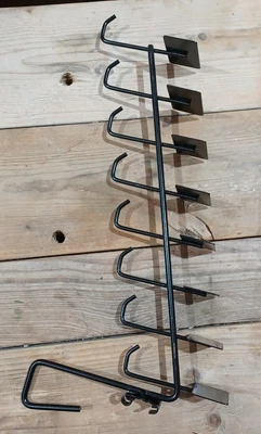 $18.40 • Buy 5 Mirror Waterfall Hook Rack, Black, Open Box (LW)