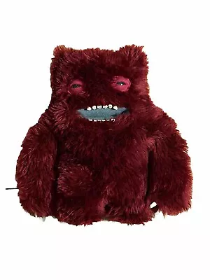 Rare Clawey Fuggler Ugly Monster Plush Burgundy Monster Creepy Teeth Red Retired • $29.88