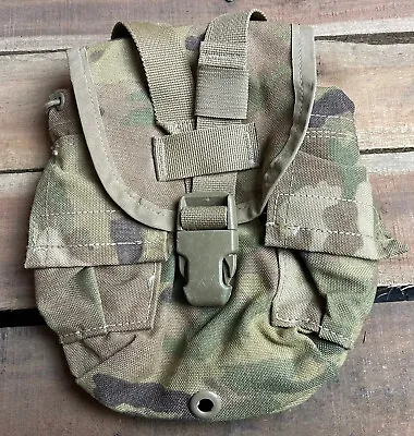 US Army 1 QT General Purpose Canteen Pouch Cover Molle II Multicam OCP VGC • $18.90