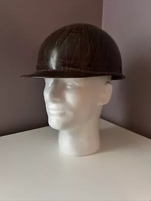 Vintage ‘MSA Style’ Skullguard Brown Fiberglass Hard Hat Cap Brand Unknown • $46.35