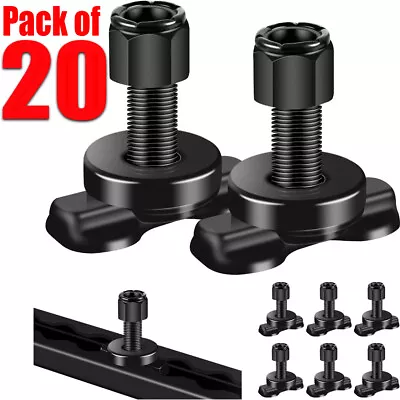 (Pack Of 20) L-Track Double Lug Threaded Stud Nut Fitting Tie Down (No Track) • $75.99
