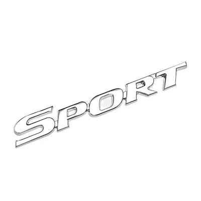 3D Sport Racing Logo Sticker Car Trunk Fender Door Emblem Badge Decals Silver • $8.90