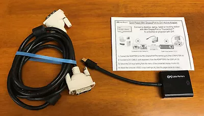 Cable Matters MINI DISPLAYPORT TO DVI Adapter And 6 Foot DVI Cable • $7.50